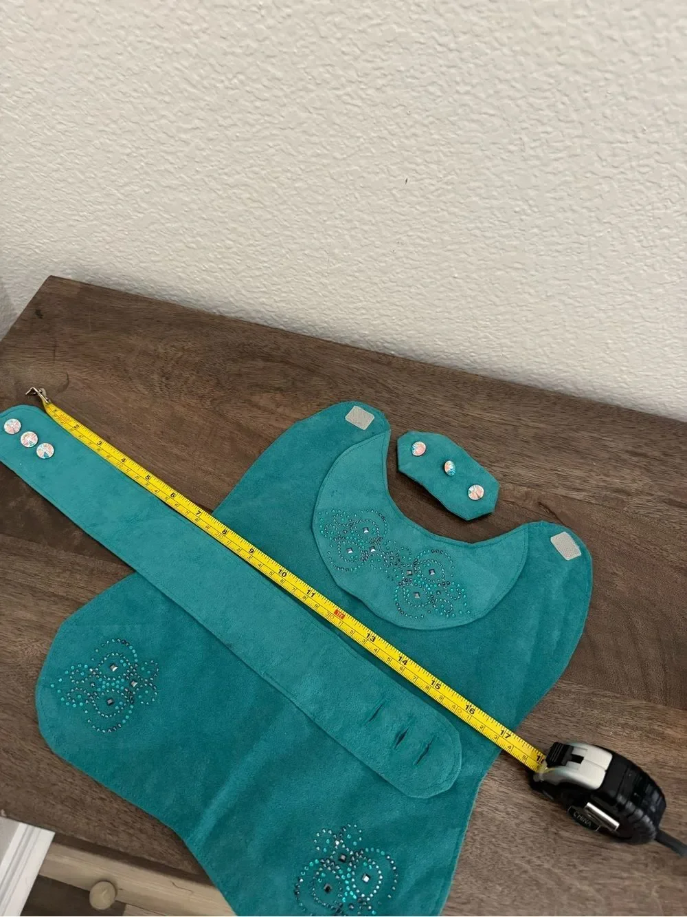 Diamond Dogs Swarovski Crystal Turquoise Blue Dog Coat Jacket